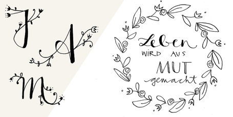 SAG´S DURCH DIE BLUME - HANDLETTERING am 16.11.24