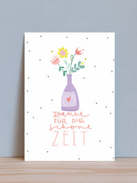 Postkarte "Danke für die schöne Zeit"