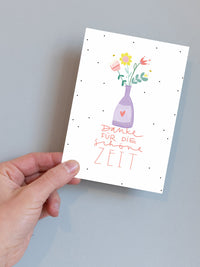 Postkarte "Danke für die schöne Zeit"