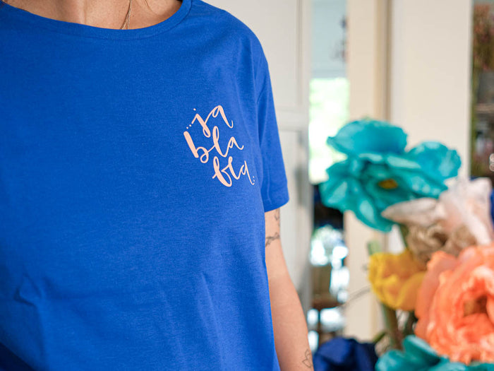 T-Shirt "ja bla bla" Blau