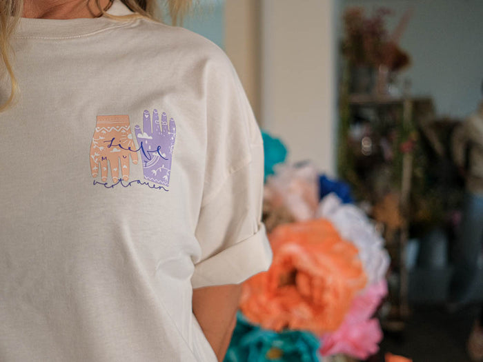 T-Shirt "Liebe Mut Vertrauen" Creme