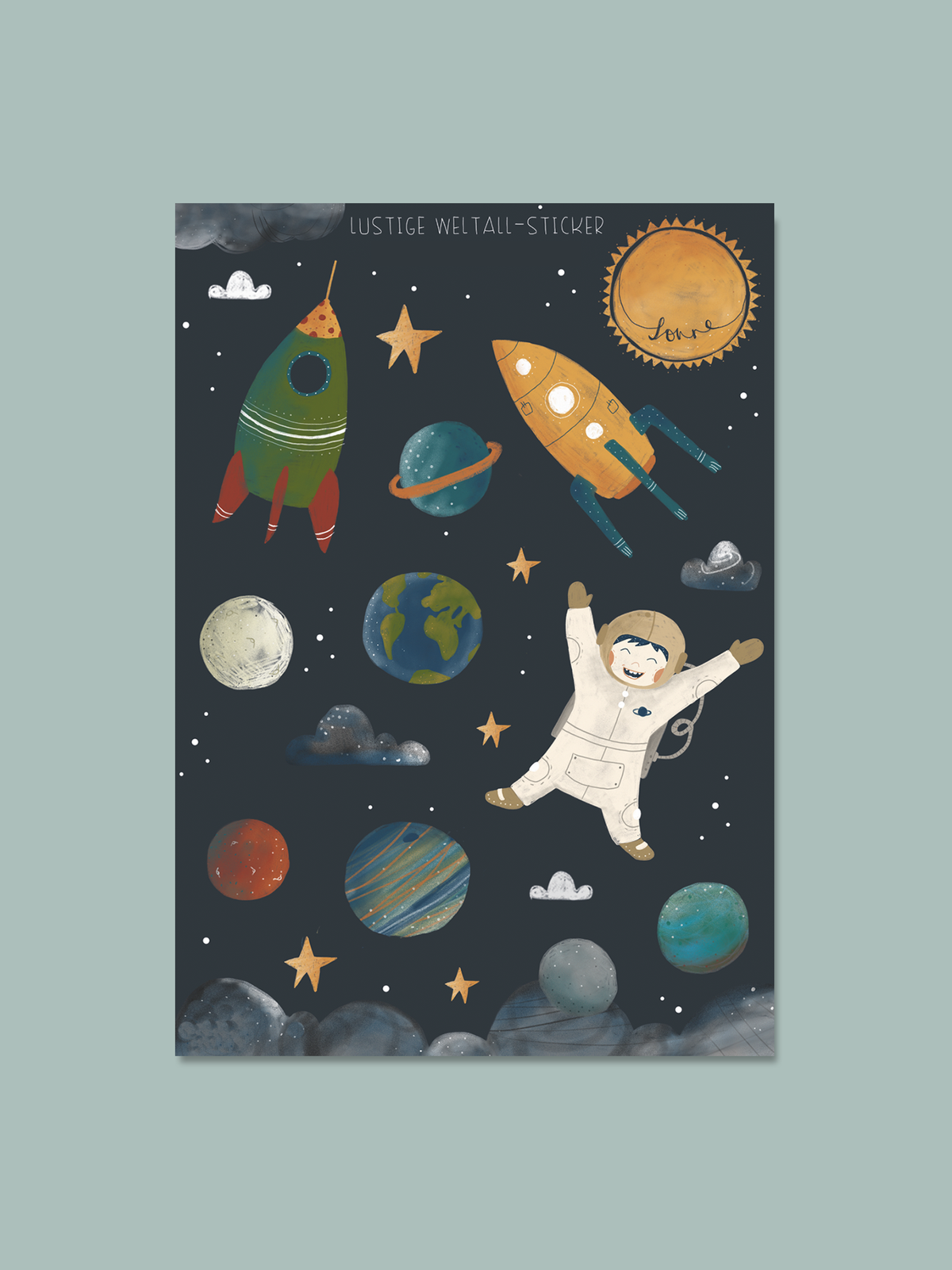 Stickerbogen - Astronaut
