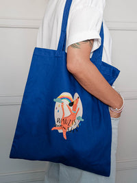 Stofftasche "Wauzi" Blau