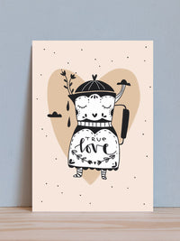 Postkarte "true love"
