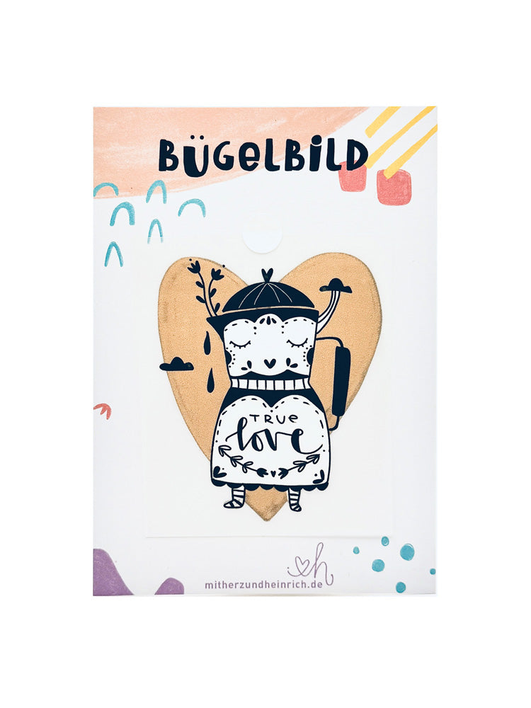Bügelbild "true love"