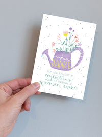 Postkarte "danke fürs wachsen lassen"
