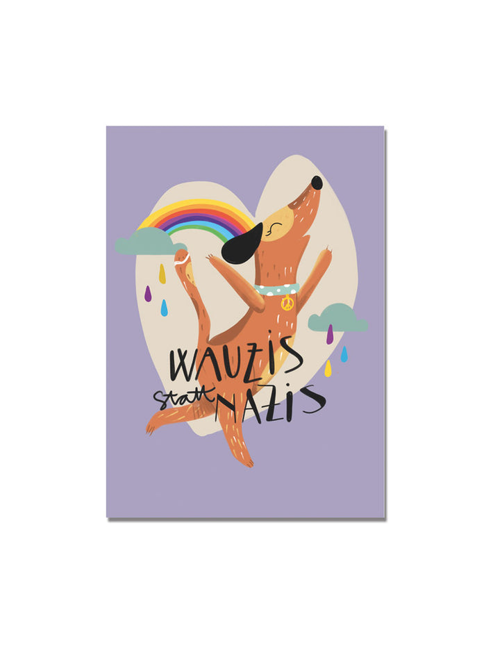 Postkarte "Wauzis"