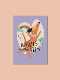 Postkarte "Wauzis"