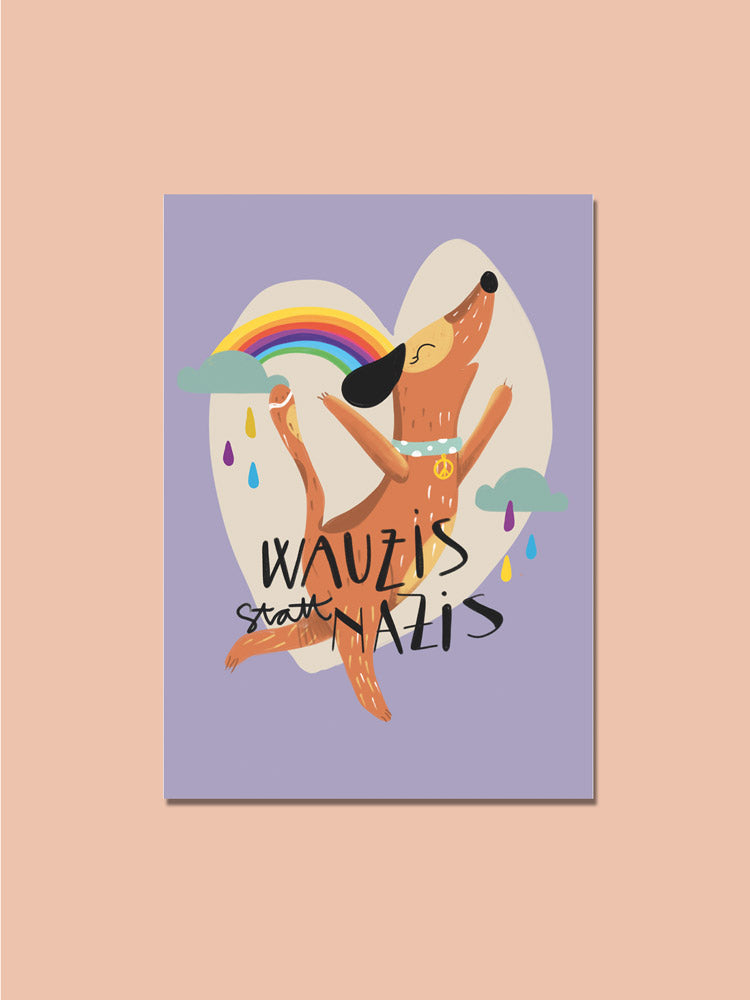 Postkarte "Wauzis"