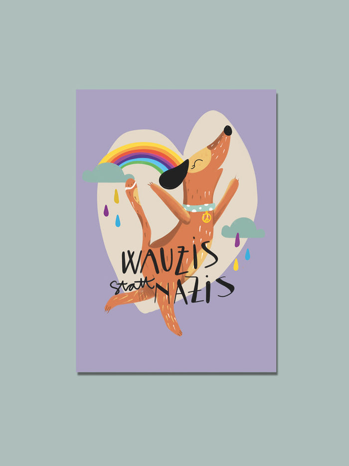 Postkarte "Wauzis"