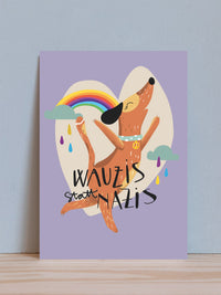 Postkarte "Wauzis"